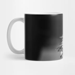 eagle head, black and white Mug